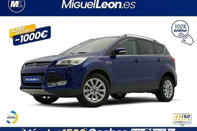 Azul Usado 2016 Ford Kuga Titanium SUV | 10.985 € (Buen precio) - Imagen 1/3