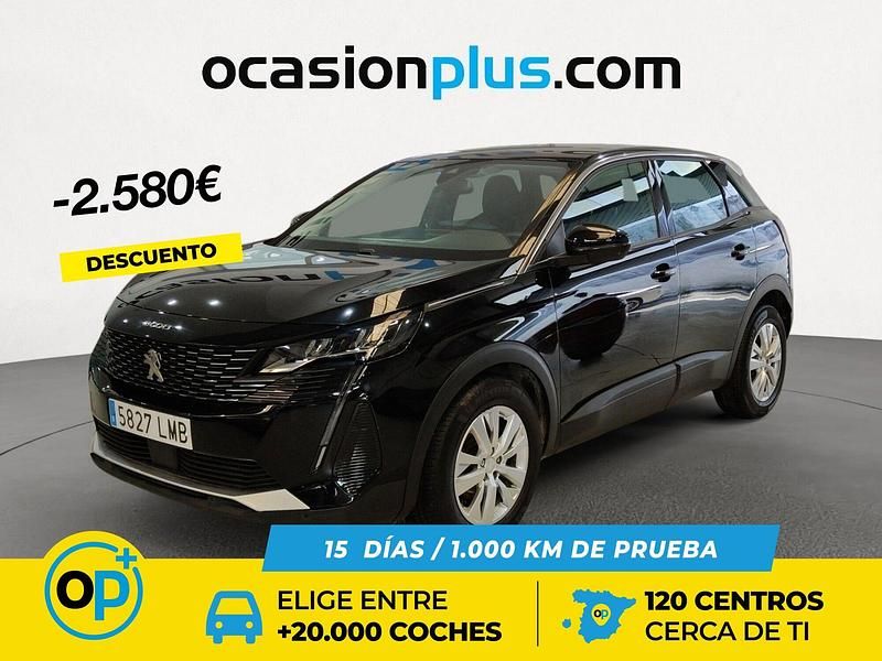 Usado Peugeot 3008 Active 130 CV (95 kW) 2020 Negro SUV