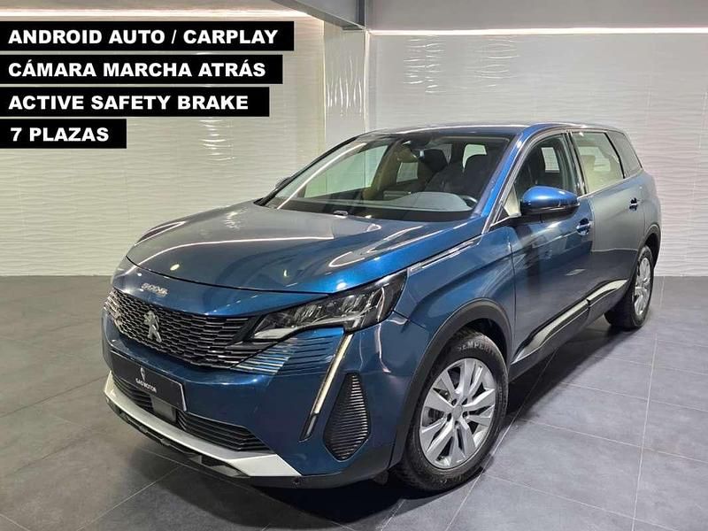Azul Usado 2021 Peugeot 5008 Active Monovolumen | 16.990 € (Precio justo) - Imagen 1/4
