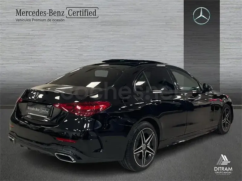 Usado Mercedes C300e AMG line 313 CV (230 kW) 2024 Negro obsidiana Berlina