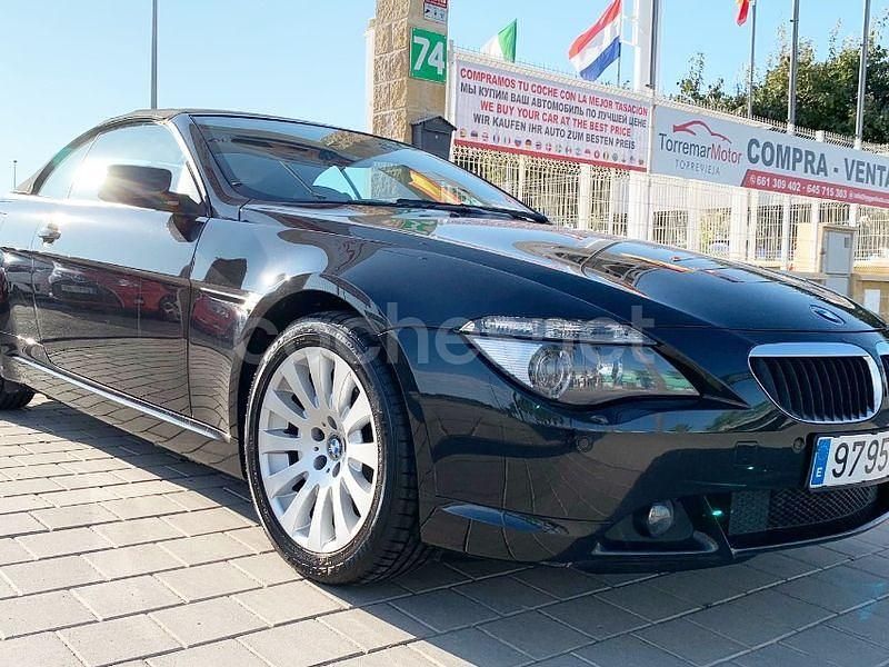 Usado BMW 630 Cabriolet 258 CV (189 kW) 2007 Negro Descapotable