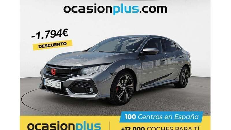 Gris Usado 2017 Honda Civic Elegance Utilitario | 17.946 € (Un poco caro) - Imagen 1/4