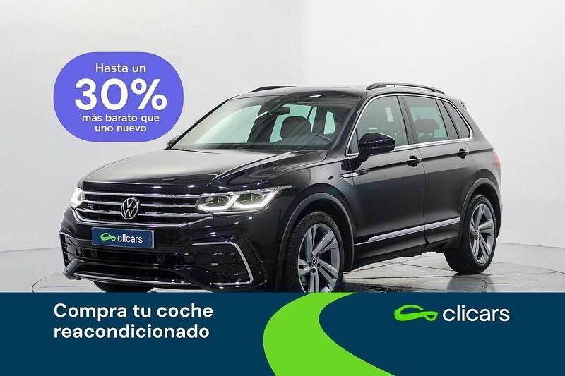 Negro Usado 2021 VW Tiguan R-line SUV | 26.390 € (Precio justo) - Imagen 1/4