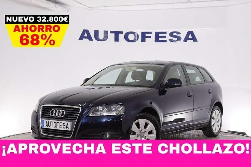 Negro Usado 2010 Audi A3 Sportback Ambition Utilitario | 9800 € (Precio justo) - Imagen 1/4