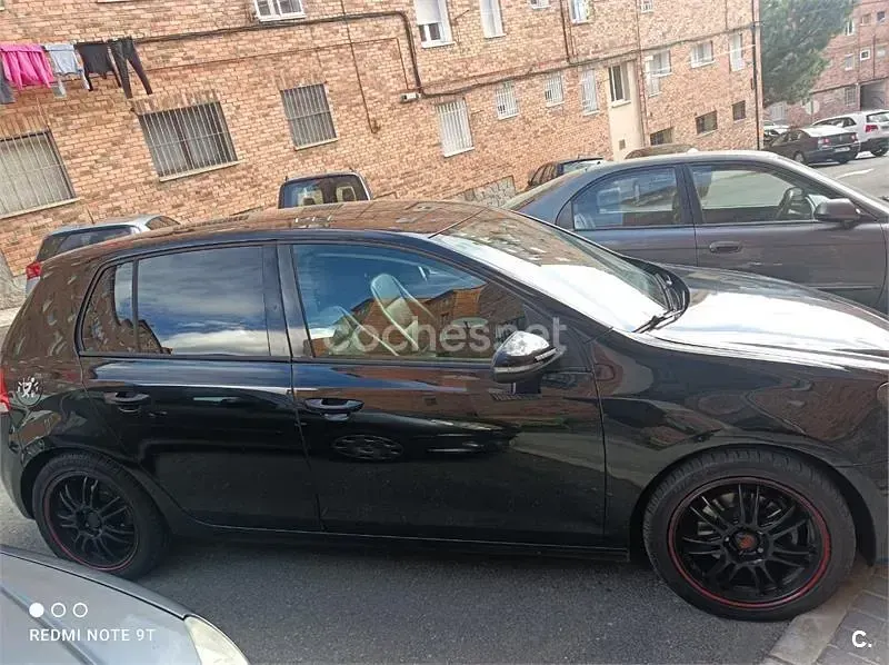 Usado VW Golf VI Sport 110 CV (80 kW) 2009 Negro Utilitario