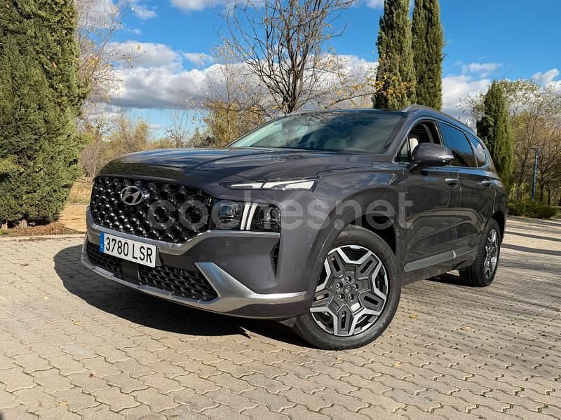 Gris Usado 2021 Hyundai Santa Fe Style SUV | 35.990 € (Precio justo) - Imagen 1/4