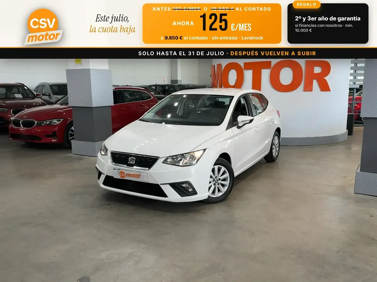 Usado Seat Ibiza Style 95 CV (69 kW) 2019 Blanco Utilitario