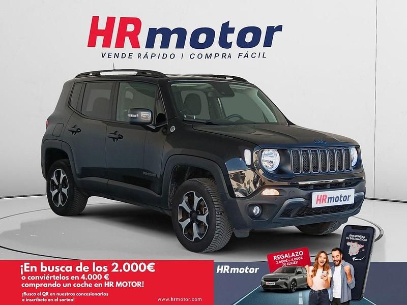 Negro Usado 2022 Jeep Renegade Trailhawk SUV | 20.290 € (Precio justo) - Imagen 1/4