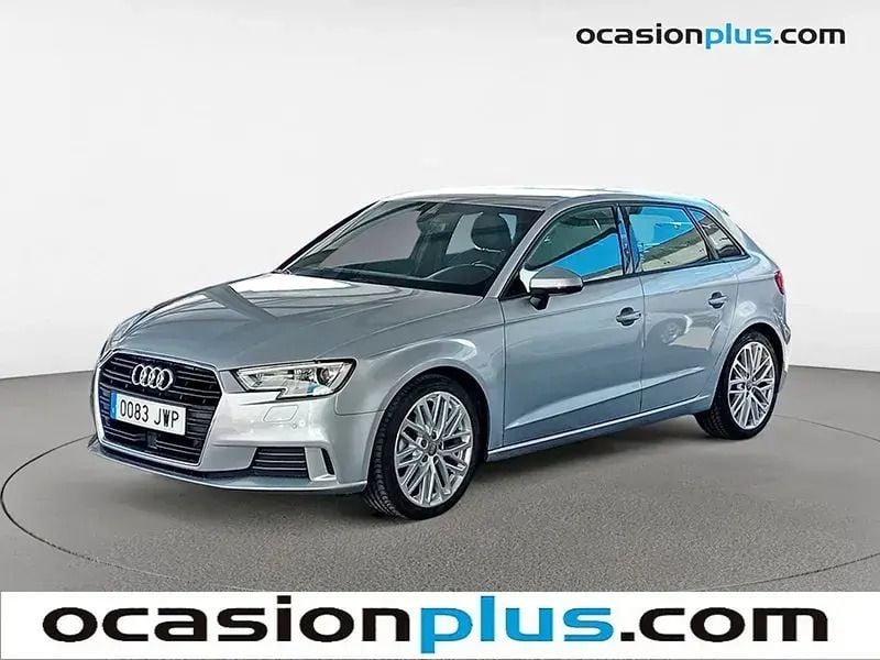 Gris plata Usado 2017 Audi A3 Sportback Sport Utilitario | 17.850 € (Precio justo) - Imagen 1/4
