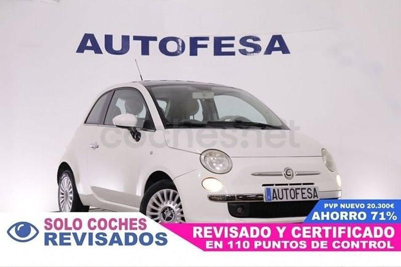 Usado Fiat 500 Lounge 69 CV (50 kW) 2009 Blanco Descapotable