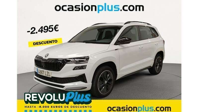Blanco Usado 2022 Skoda Karoq SportLine SUV | 24.955 € (Un poco caro) - Imagen 1/4