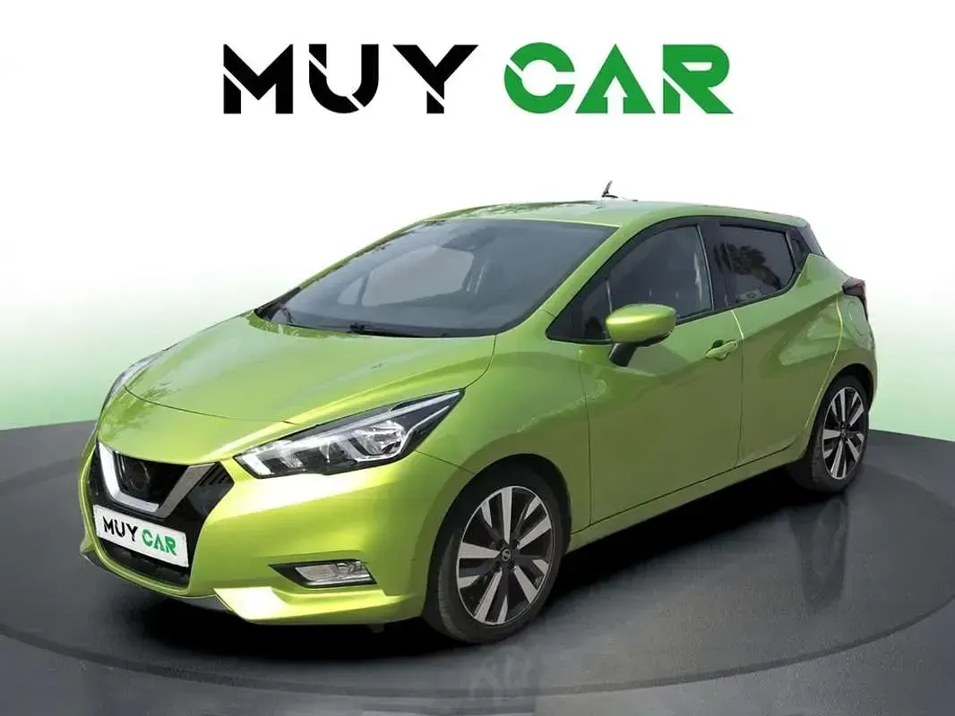Usado Nissan Micra Acenta 90 CV (66 kW) 2017 Verde Utilitario