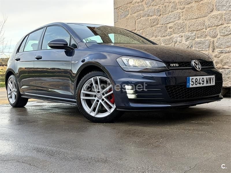 Usado VW Golf VII GTD 184 CV (135 kW) 2015 Azul Berlina
