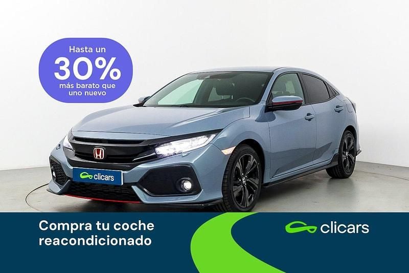 Gris Usado 2018 Honda Civic Sport Berlina | 19.990 € (Buen precio) - Imagen 1/4
