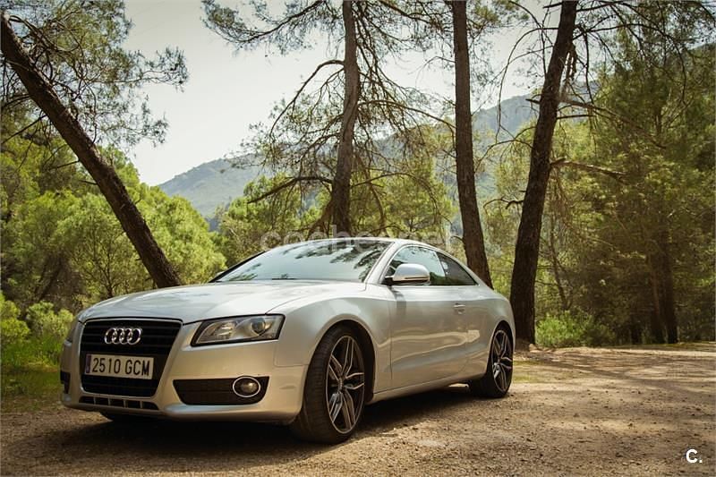 Usado Audi A5 190 CV (139 kW) 2008 Gris / plata Coupe