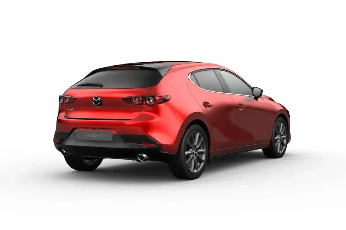 Nowe Mazda 3 Exclusive-Line 140 KM (102 kW) 2026 Czerwony