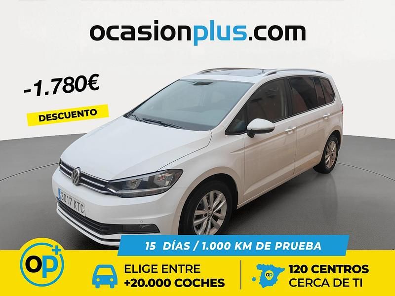 Blanco Usado 2019 VW Touran Advance Monovolumen | 19.590 € (Precio justo) - Imagen 1/4