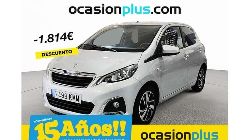Plateado Usado 2018 Peugeot 108 Allure Utilitario | 7446 € (Buen precio) - Imagen 1/4