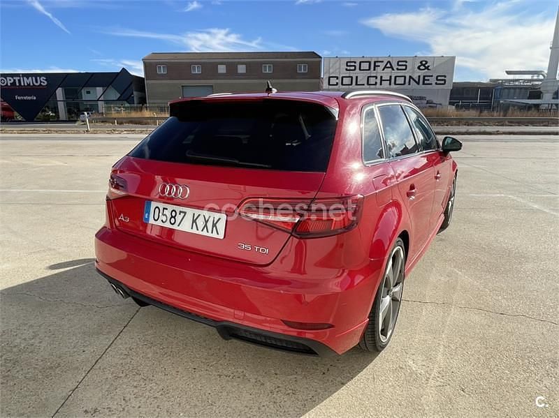 Usado Audi A3 S-Line 150 CV (110 kW) 2019 Rojo Berlina