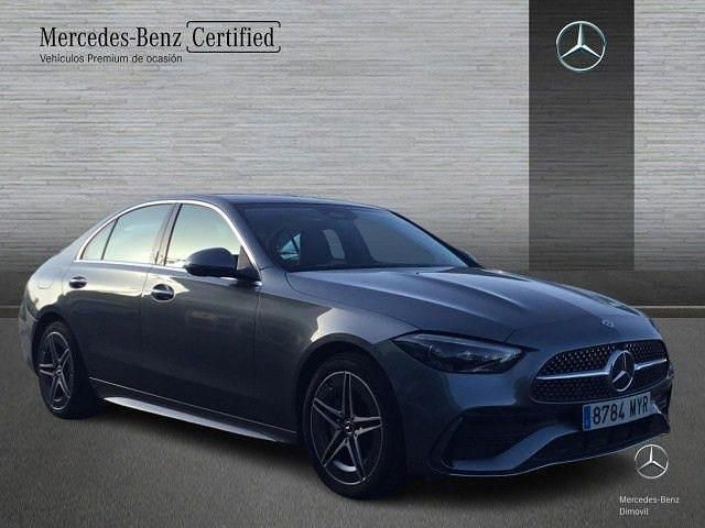 Usado Mercedes C300e AMG line 313 CV (230 kW) 2024 Gris selenita