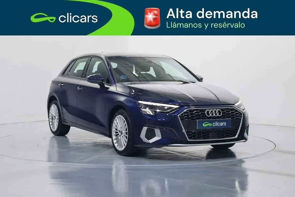 Usado Audi A3 Sportback Advanced 110 CV (80 kW) 2022 Azul Utilitario