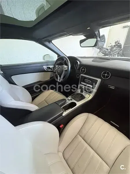 Usado Mercedes SLK200 184 CV (135 kW) 2014 Blanco Descapotable
