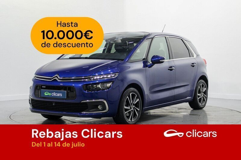 Azul Usado 2016 Citroën C4 Picasso PureTech Monovolumen | 12.290 € (Precio justo) - Imagen 1/4
