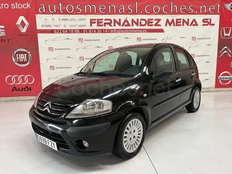 Usado Citroën C3 Exclusive 90 CV (66 kW) 2008 Negro Berlina