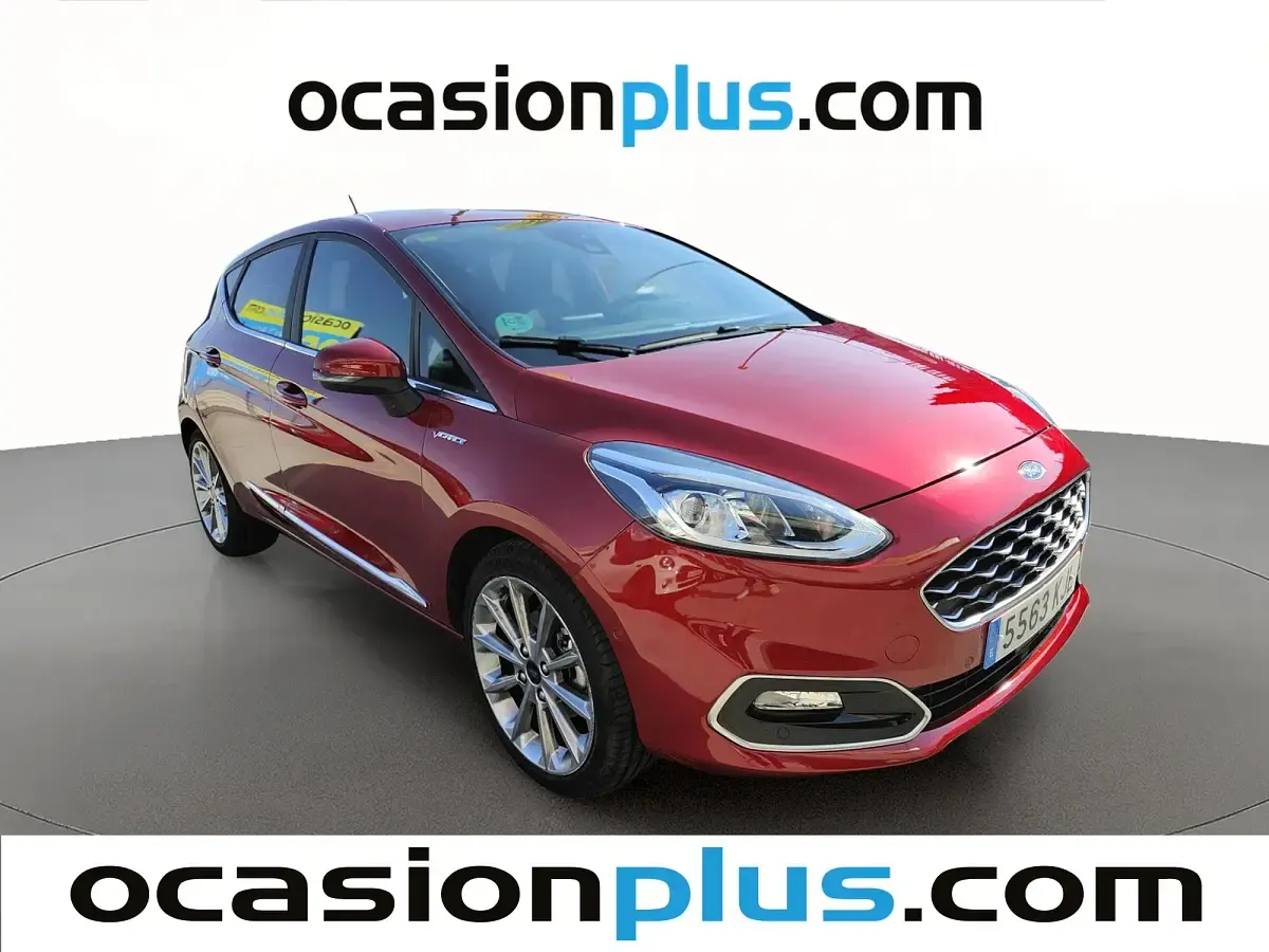 Usado Ford Fiesta Vignale 100 CV (73 kW) 2018 Granate Utilitario