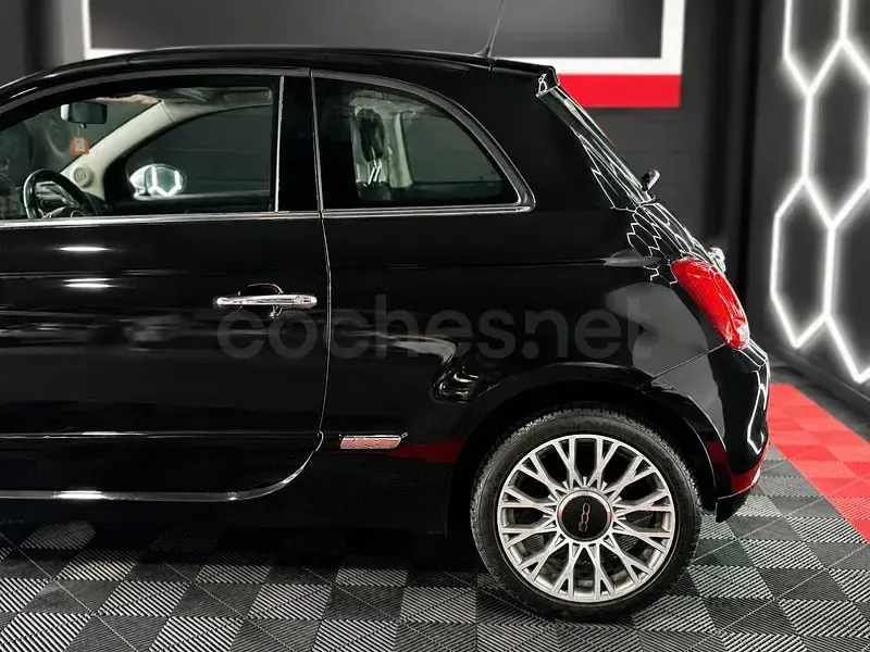 Usado Fiat 500 69 CV (50 kW) 2017 Negro Berlina