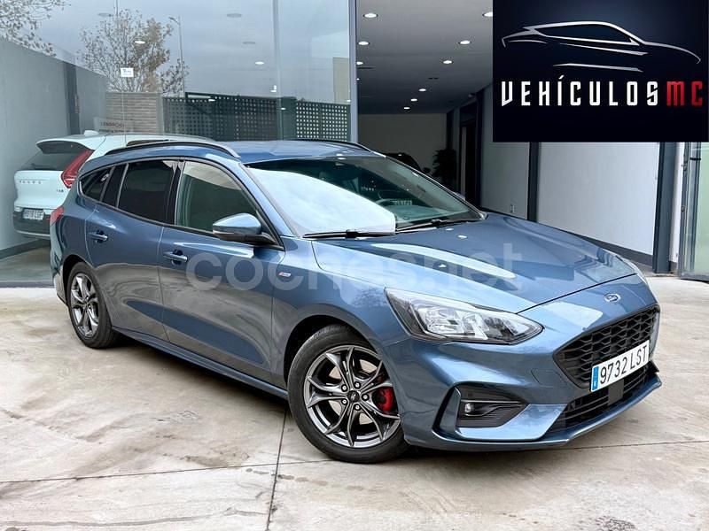 Azul Usado 2021 Ford Focus ST-Line Familiar | 15.950 € (Precio justo) - Imagen 1/4