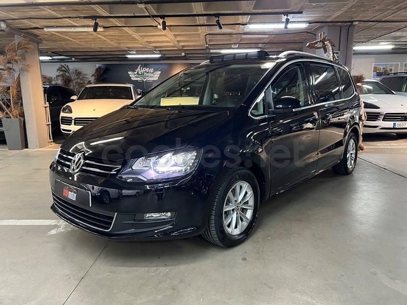 Usado VW Sharan Sportline 150 CV (110 kW) 2016 Negro Monovolumen