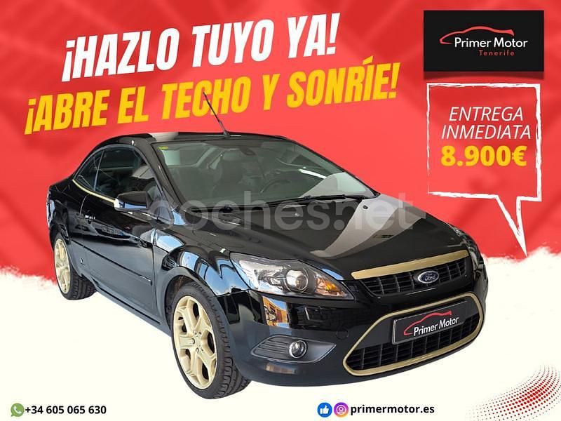 Negro Usado 2008 Ford Focus Cabriolet Titanium Descapotable | 8900 € - Imagen 1/4