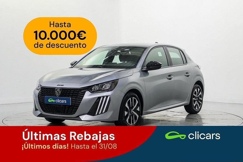 Gris Usado 2024 Peugeot 208 Active Utilitario | 16.490 € (Precio justo) - Imagen 1/4