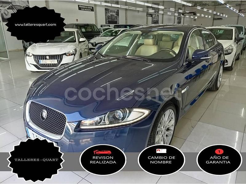 Azul Usado 2013 Jaguar XF Luxury Berlina | 14.500 € (Precio justo) - Imagen 1/4