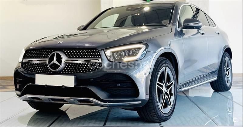 Usado Mercedes GLC300 245 CV (180 kW) 2020 Gris / plata Coupe