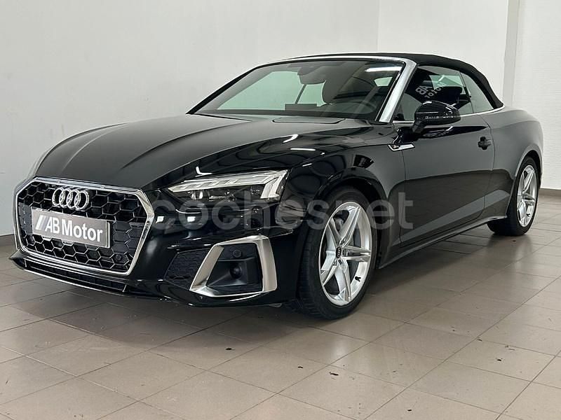 Negro Usado 2023 Audi A5 Cabriolet S-Line Descapotable | 44.500 € - Imagen 1/4