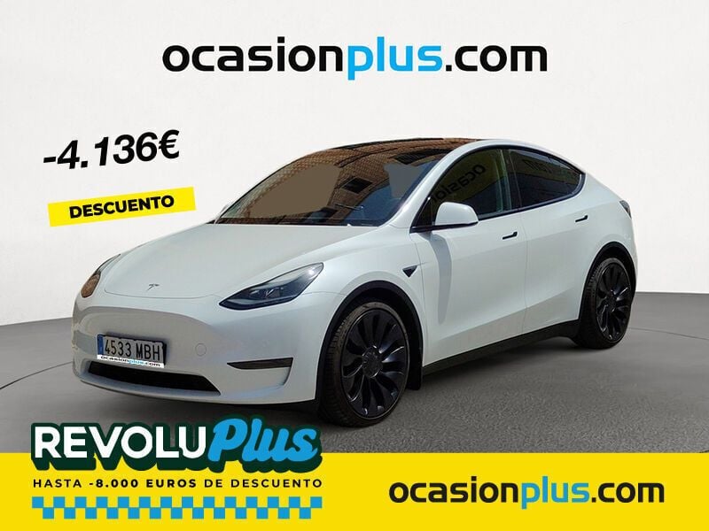 Blanco Usado 2022 Tesla Model X Performance SUV | 45.500 € (Precio justo) - Imagen 1/4