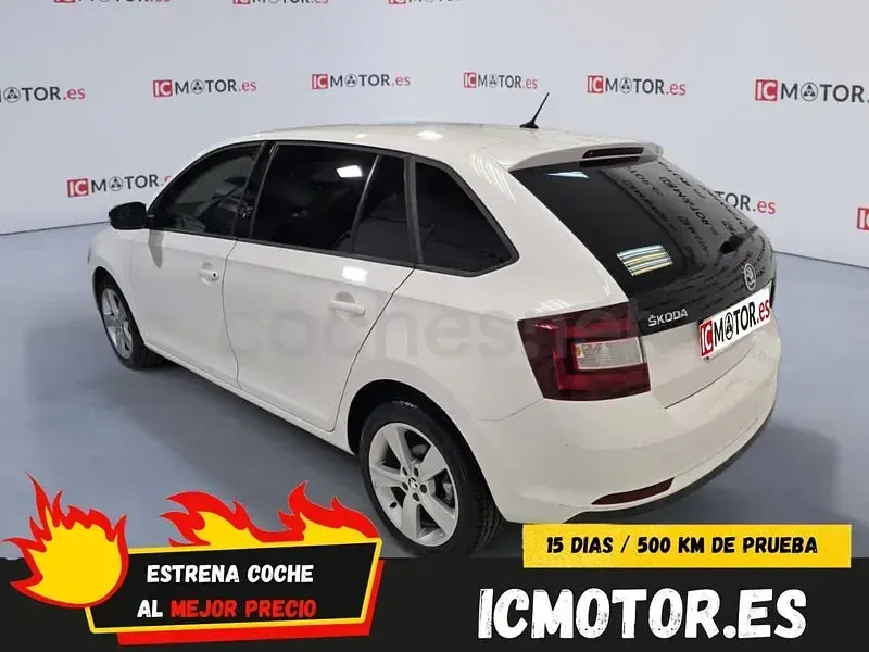 Usado Skoda Rapid 95 CV (69 kW) 2018 Blanco Utilitario
