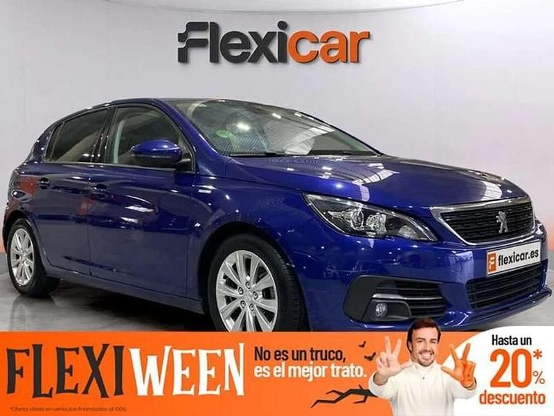 Azul Usado 2020 Peugeot 308 Allure Familiar | 10.790 € (Precio justo) - Imagen 1/4