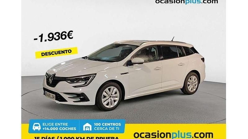 Blanco Usado 2021 Renault Mégane GrandTour Intens Familiar | 13.864 € (Precio justo) - Imagen 1/4