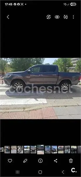 Usado Toyota HiLux 150 CV (110 kW) 2018 Gris / plata Pickup/Camioneta