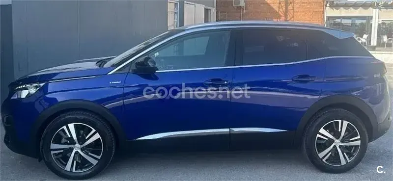 Usado Peugeot 3008 GT-line 120 CV (88 kW) 2018 Azul SUV