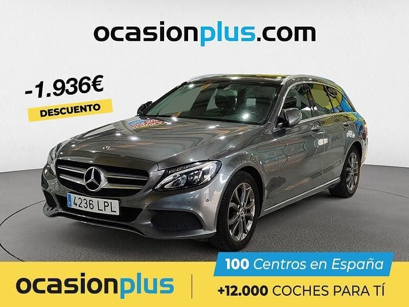Gris Usado 2017 Mercedes C220 Familiar | 21.300 € (Precio justo) - Imagen 1/4