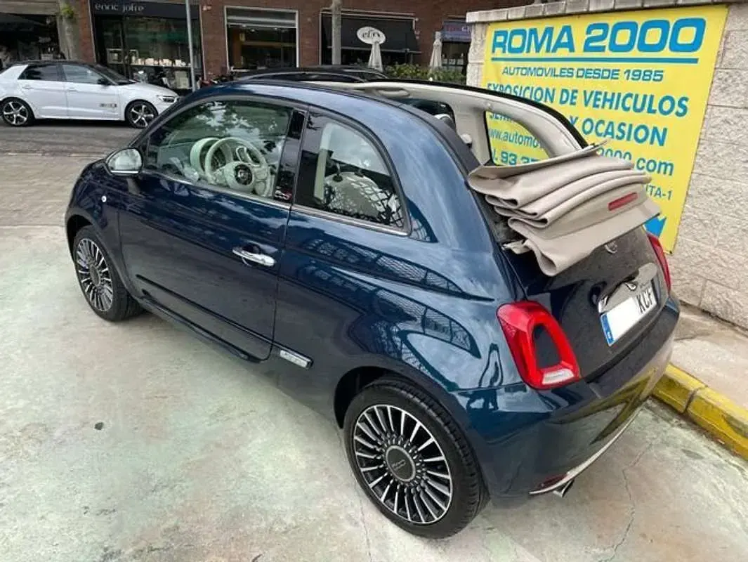 Usado Fiat 500 Lounge 71 CV (52 kW) 2017 Azul Utilitario