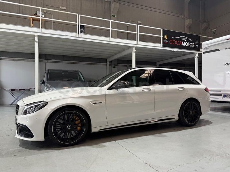 Usado Mercedes C63S AMG 510 CV (375 kW) 2016 Blanco Familiar