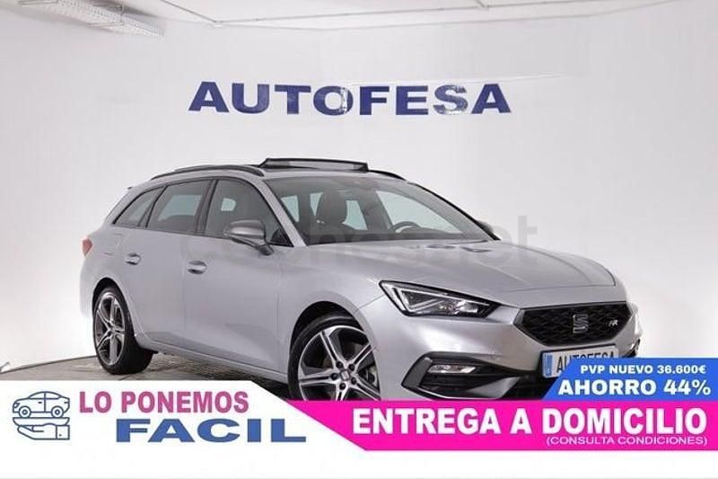 Usado Seat Leon FR 150 CV (110 kW) 2022 Gris / plata Familiar