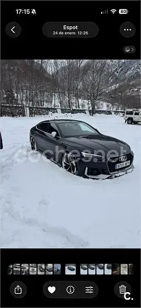 Usado Audi RS5 Sportback 450 CV (330 kW) 2019 Negro Berlina
