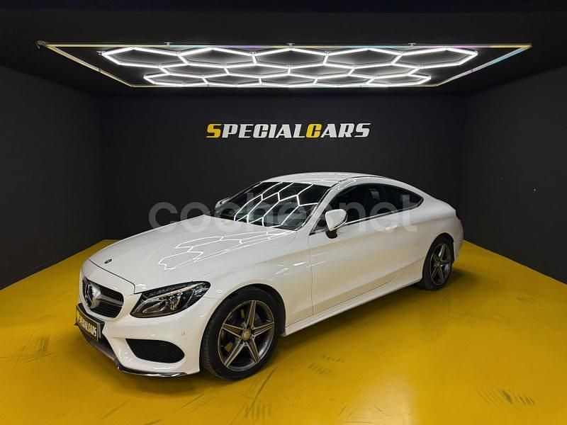 Usado Mercedes C200 184 CV (135 kW) 2016 Blanco Coupe