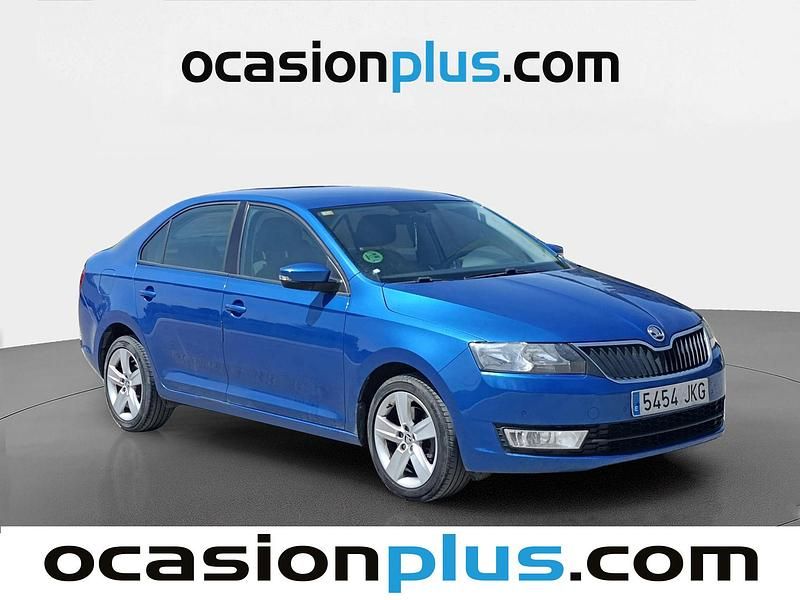 Usado Skoda Rapid Elegance 125 CV (91 kW) 2015 Azul Utilitario